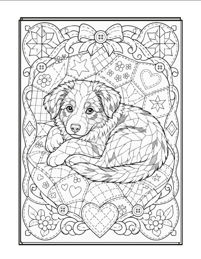 Pagina interna con disegno al tratto chiaro