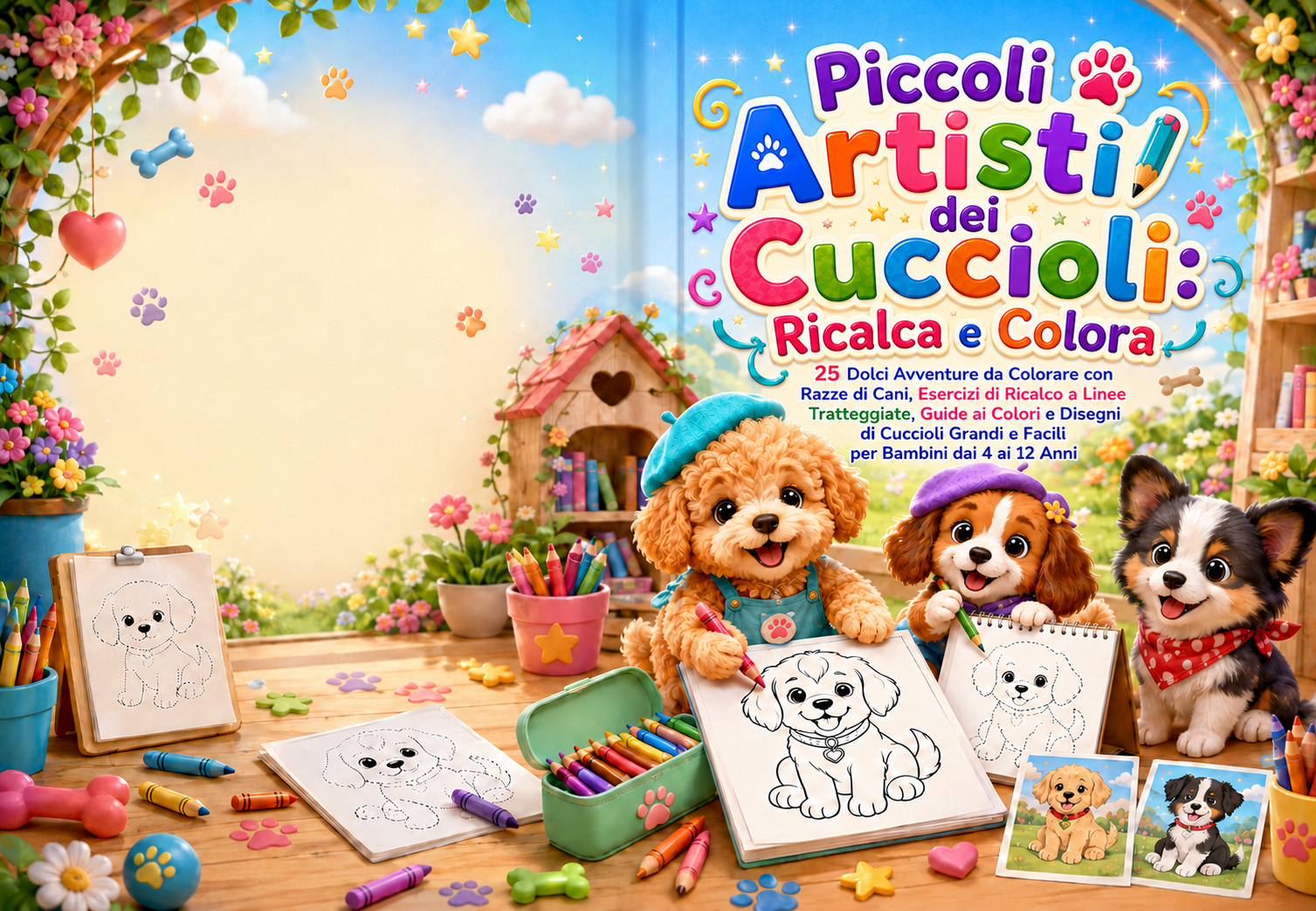 Anteprima di Piccoli Artisti dei Cuccioli: Ricalca e Colora