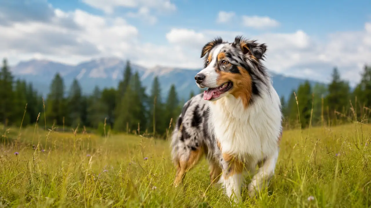 Cane tranquillo durante un momento di educazione con il proprietario