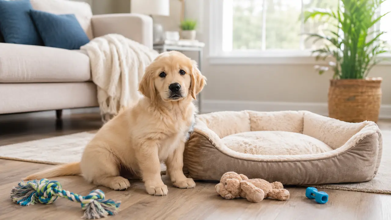Controllo delicato di pelle, pelo, occhi e orecchie del cane