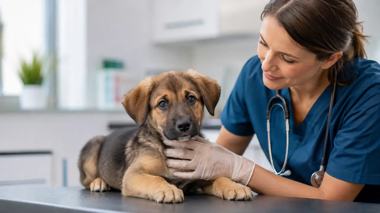 Cane rilassato in un ambiente domestico confortevole