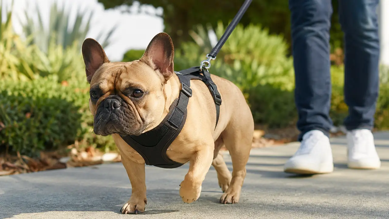 Bulldog Francese durante una giornata tranquilla con la famiglia